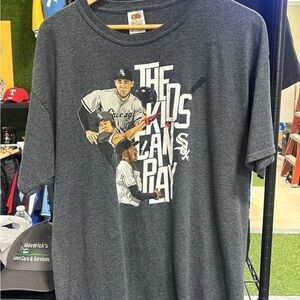 Fruit of the Loom Dark Gray Baseball Graphic Tee